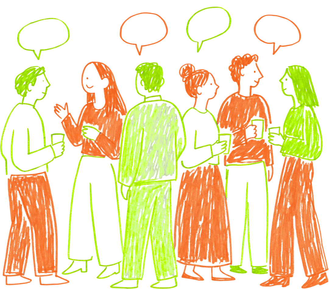 Ilustrasi orang berbicara lewat mikrofon — Spaces di Author Unfiltered